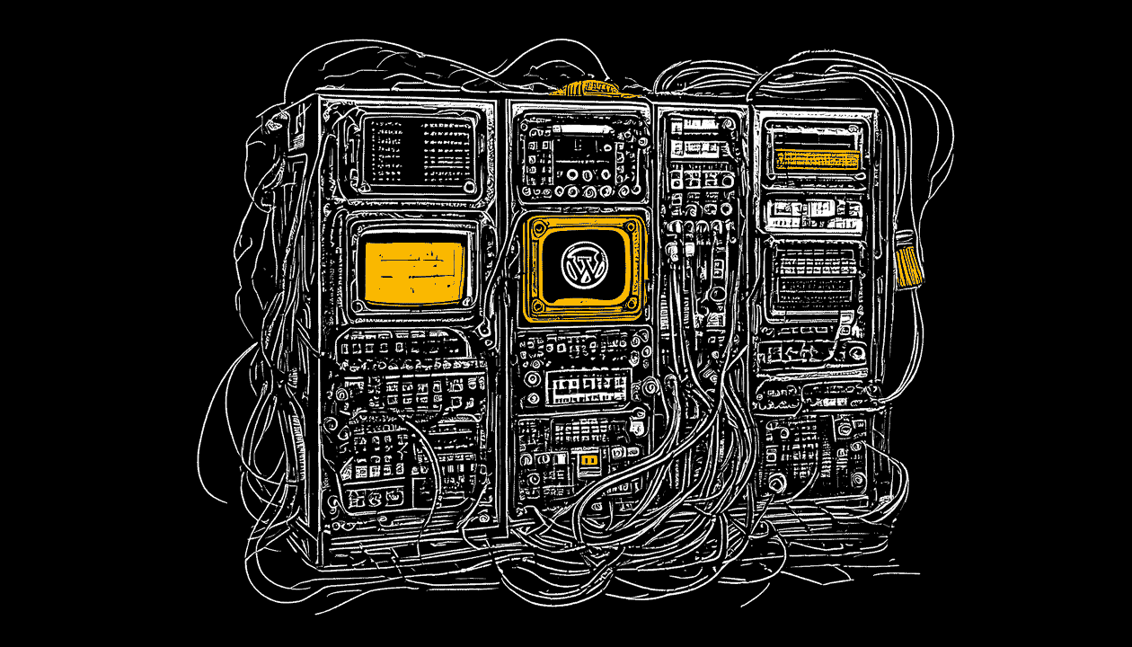 Sketch of a CRT monitor with pills spilling out of it